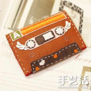 手工布藝DIY作品：留聲磁帶卡包 -  rpnrmr.com
