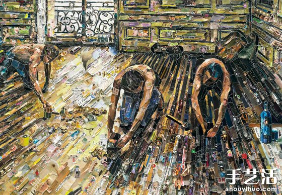 維克·穆尼斯的廢棄雜志拼貼畫 -  rpnrmr.com