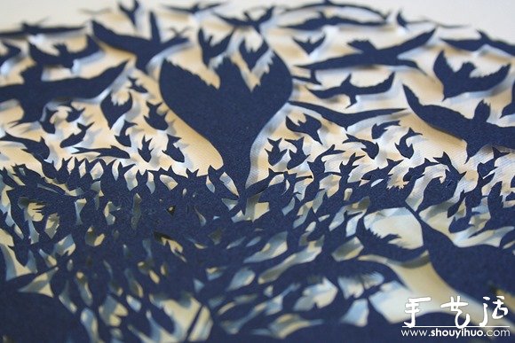 Sarah Dennis手工雕刻的美麗紙雕作品 -  rpnrmr.com