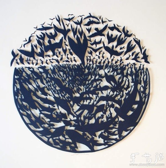 Sarah Dennis手工雕刻的美麗紙雕作品 -  rpnrmr.com