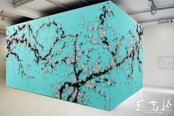 成千上萬按鈕與針組成的藝術(shù)作品 -  rpnrmr.com