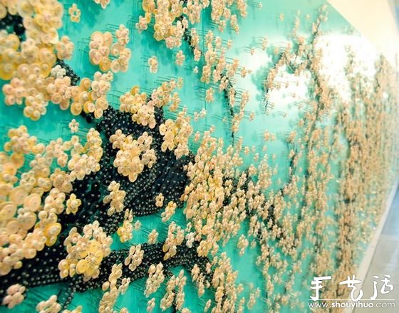 成千上萬按鈕與針組成的藝術(shù)作品 -  rpnrmr.com