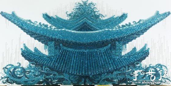成千上萬按鈕與針組成的藝術(shù)作品 -  rpnrmr.com