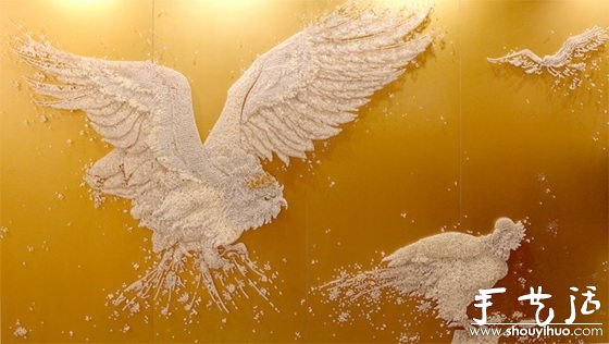 成千上萬按鈕與針組成的藝術(shù)作品 -  rpnrmr.com