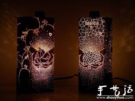 用包裝盒制作時(shí)尚燈罩 -  rpnrmr.com