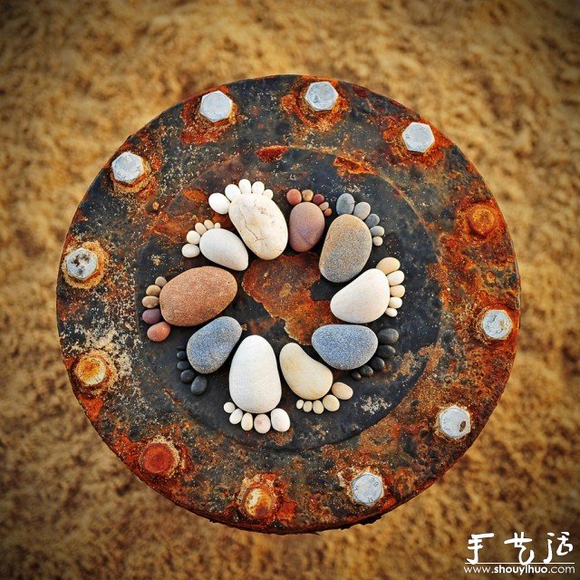石頭簡單DIY的可愛腳丫 -  rpnrmr.com
