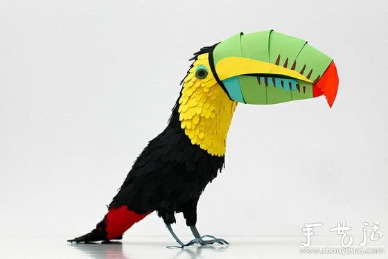 紙藝作品：漂亮的鳥兒 -  rpnrmr.com