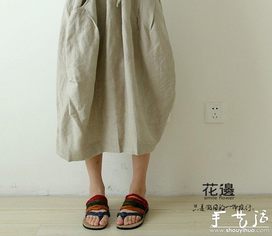 麻繩和布鞋底DIY的彩虹拖鞋 -  rpnrmr.com