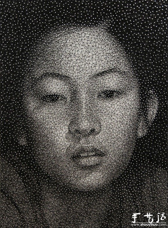 釘子DIY的肖像作品 -  rpnrmr.com