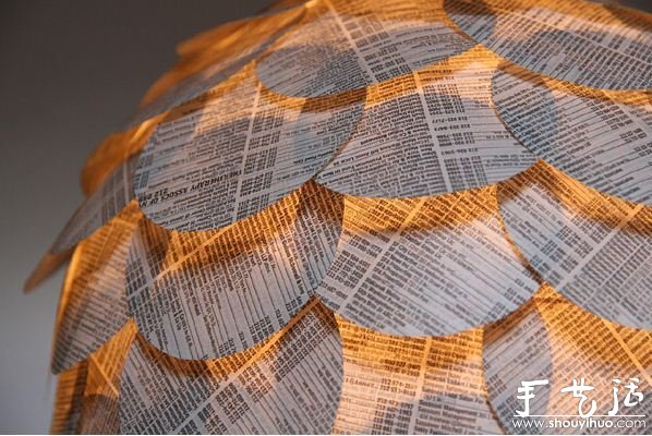 報紙DIY漂亮吊燈 -  rpnrmr.com