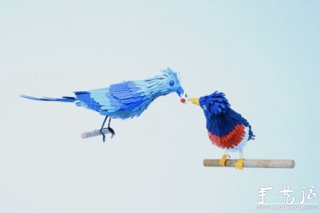 小鳥(niǎo)主題剪紙作品 -  rpnrmr.com