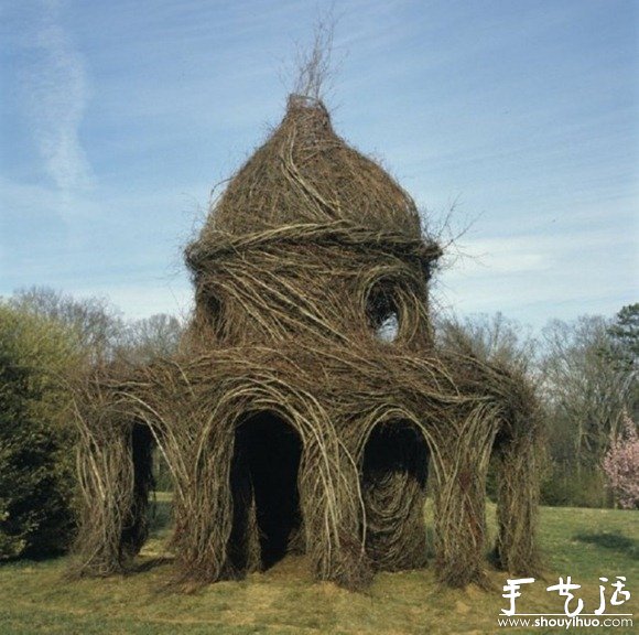 天然樹枝巧妙DIY的雕塑作品 -  rpnrmr.com