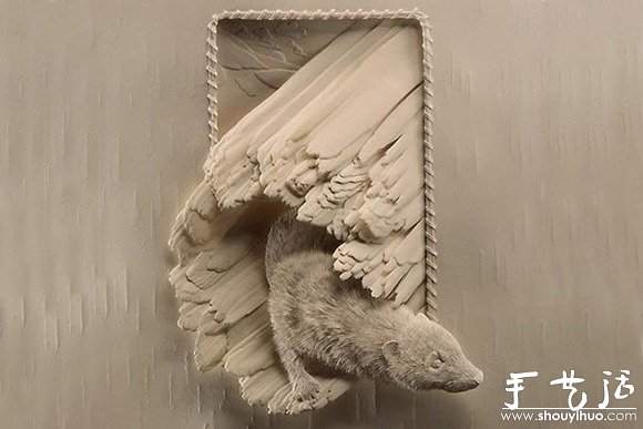 紙張DIY的3D動(dòng)物雕塑 -  rpnrmr.com