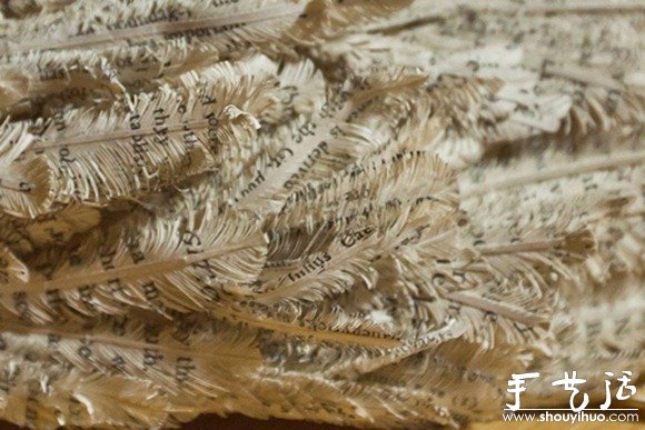 書籍紙張DIY制作的紙雕作品 -  rpnrmr.com