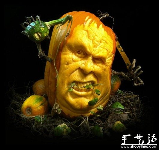 創(chuàng)意DIY雕刻的南瓜作品 -  rpnrmr.com