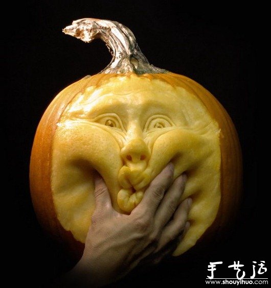 創(chuàng)意DIY雕刻的南瓜作品 -  rpnrmr.com