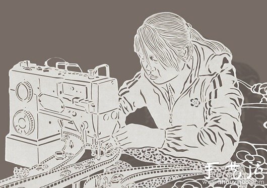 復雜、逼真的剪紙作品 -  rpnrmr.com