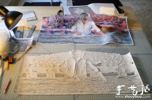 復雜、逼真的剪紙作品 -  rpnrmr.com