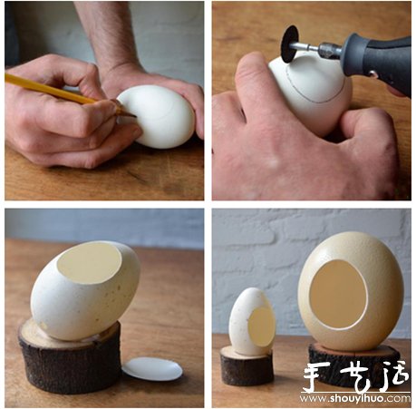 用蛋殼DIY家居飾品 -  rpnrmr.com