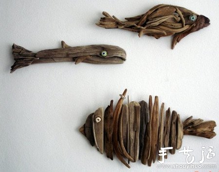 枯樹枝手工DIY墻飾和掛鉤 -  rpnrmr.com