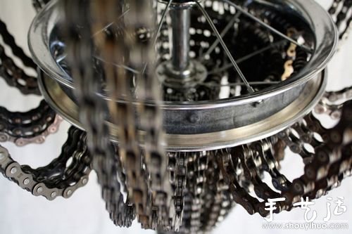 舊車鏈、車輪DIY的吊燈 -  rpnrmr.com