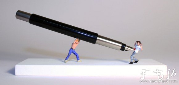粘土、金屬絲和紙張DIY的微型小人 -  rpnrmr.com