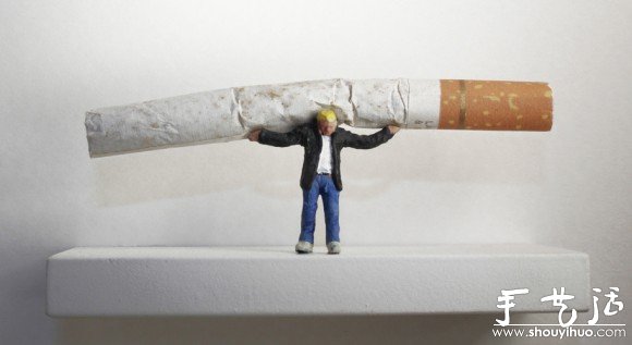 粘土、金屬絲和紙張DIY的微型小人 -  rpnrmr.com
