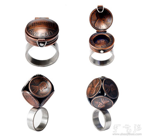 硬幣DIY創(chuàng)造的小雕塑 -  rpnrmr.com