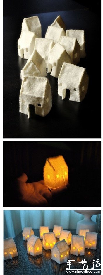 房子形狀毛氈子小燈手工DIY -  rpnrmr.com