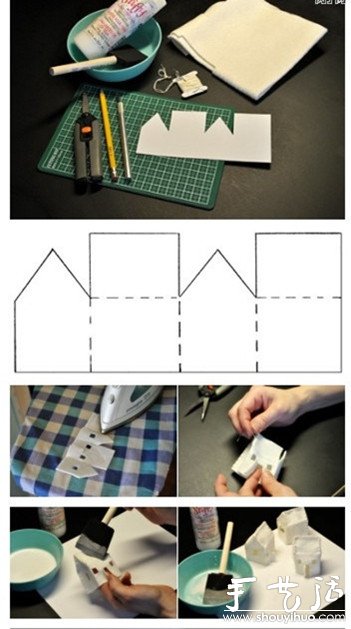 房子形狀毛氈子小燈手工DIY -  rpnrmr.com