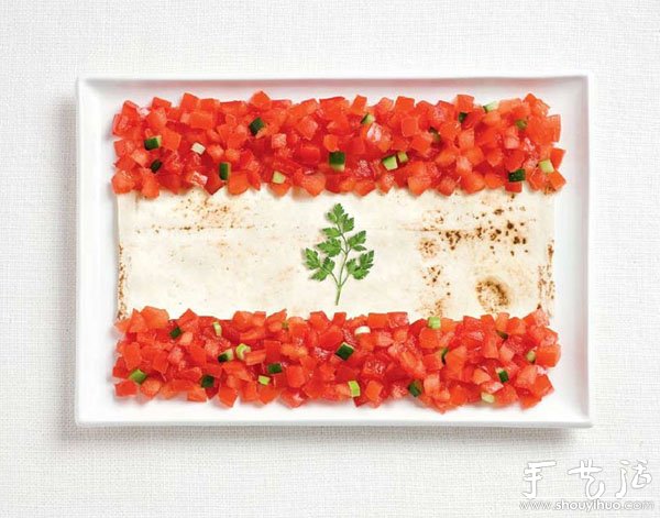 由食物組合成的國(guó)旗 -  rpnrmr.com
