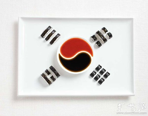由食物組合成的國(guó)旗 -  rpnrmr.com