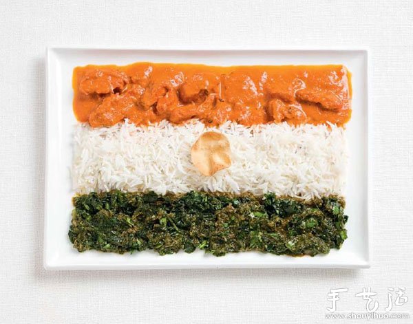 由食物組合成的國(guó)旗 -  rpnrmr.com