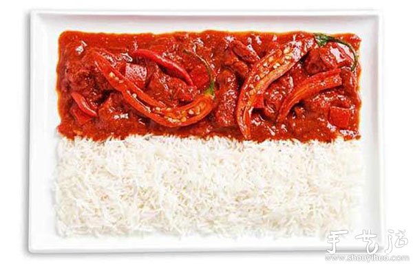 由食物組合成的國(guó)旗 -  rpnrmr.com