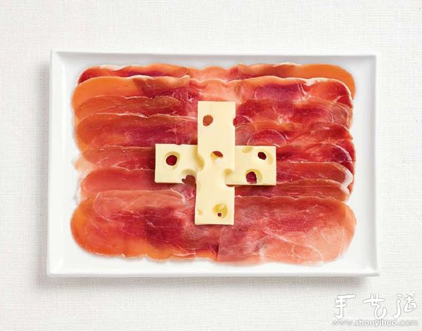 由食物組合成的國(guó)旗 -  rpnrmr.com