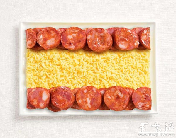 由食物組合成的國(guó)旗 -  rpnrmr.com