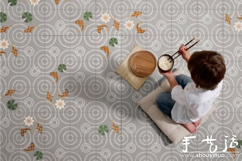 湖面“落雨”地磚制作 -  rpnrmr.com