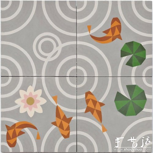 湖面“落雨”地磚制作 -  rpnrmr.com