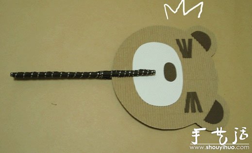 一次性筷子DIY小熊紙扇的方法教程 -  rpnrmr.com