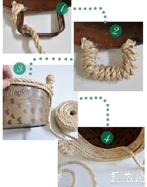 劍麻繩DIY漂亮的碗 -  rpnrmr.com