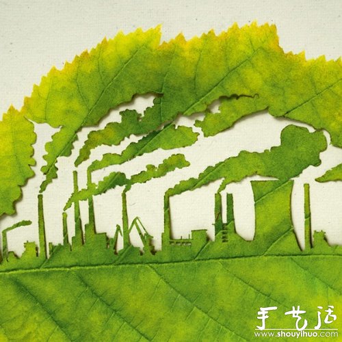 樹葉上的精巧雕刻 -  rpnrmr.com