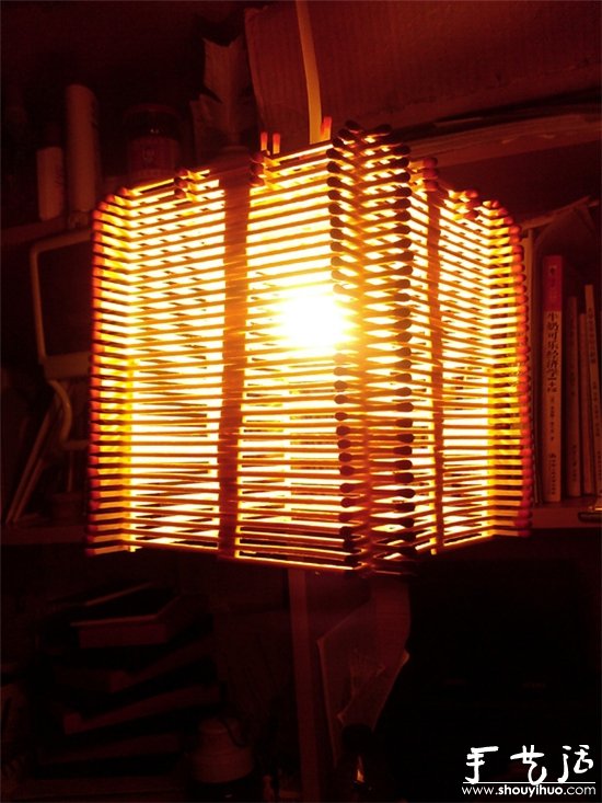 火柴手工DIY吊燈 -  rpnrmr.com
