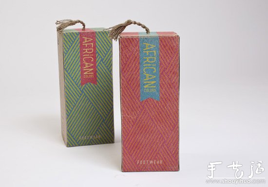 非洲風(fēng)情AFRiCAN休閑鞋包裝盒設(shè)計(jì) -  rpnrmr.com