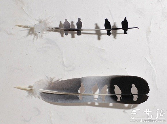 鳥兒羽毛藝術(shù)品手工制作 -  rpnrmr.com