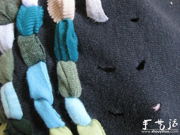 舊衣服動手DIY制作腳墊 -  rpnrmr.com