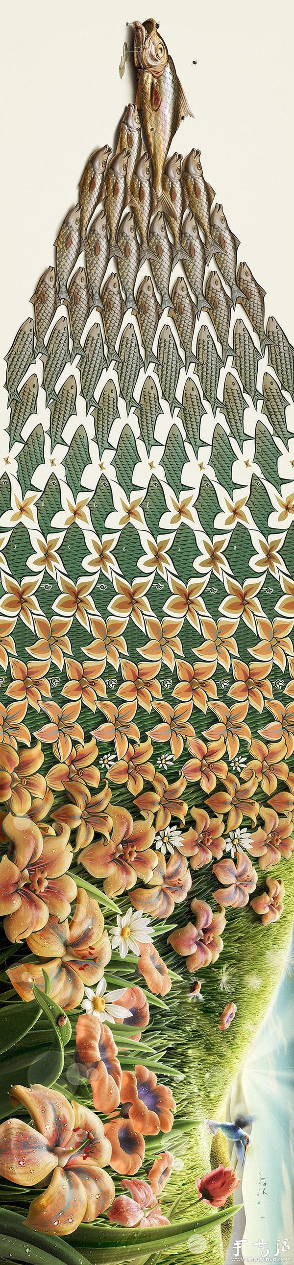 令人眼花繚亂的創(chuàng)意插畫作品 -  rpnrmr.com