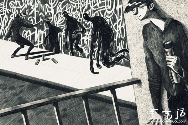 美國(guó)Nata Metlukh插畫作品——焦灼 -  rpnrmr.com