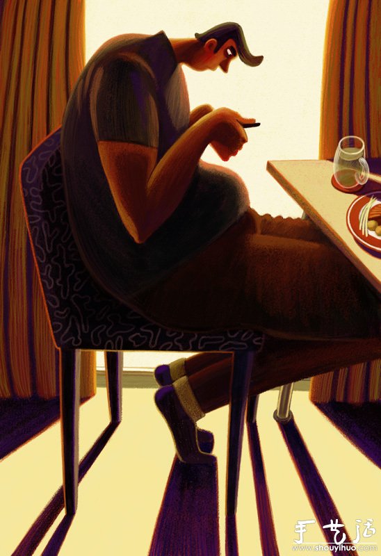 美國(guó)Nata Metlukh插畫作品——焦灼 -  rpnrmr.com