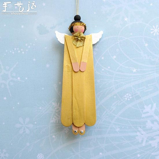 冰棍棒手工DIY天使掛飾 -  rpnrmr.com