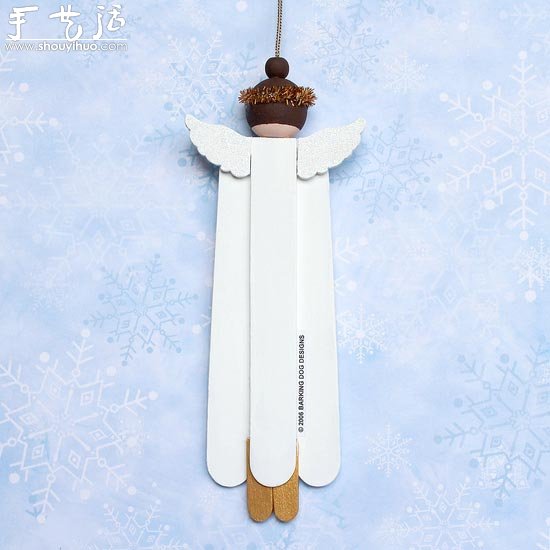 冰棍棒手工DIY天使掛飾 -  rpnrmr.com